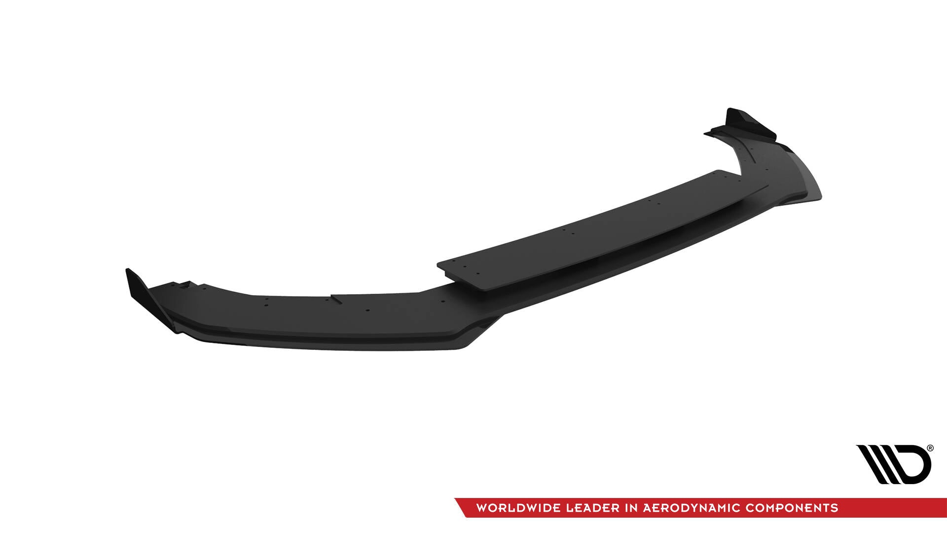 Maxton Design Street Pro Street+ Spoilerlippe Front Ansatz passend für + Flaps passend für V.1 + Flaps VW Golf R Mk7 schwarz Hochglanz