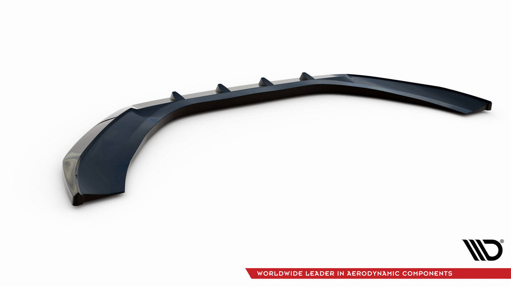 Maxton Design Street+ Spoilerlippe Front Ansatz V.3 passend für Audi A6 C7 schwarz Hochglanz