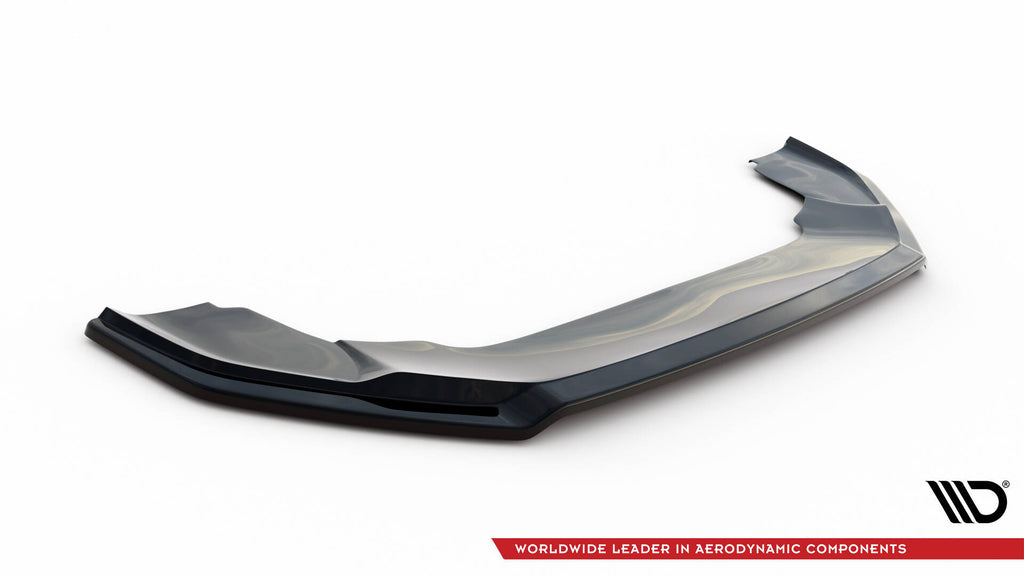 Maxton Design Street+ Spoilerlippe Front Ansatz V.2 passend für VW Crafter Mk2 schwarz Hochglanz