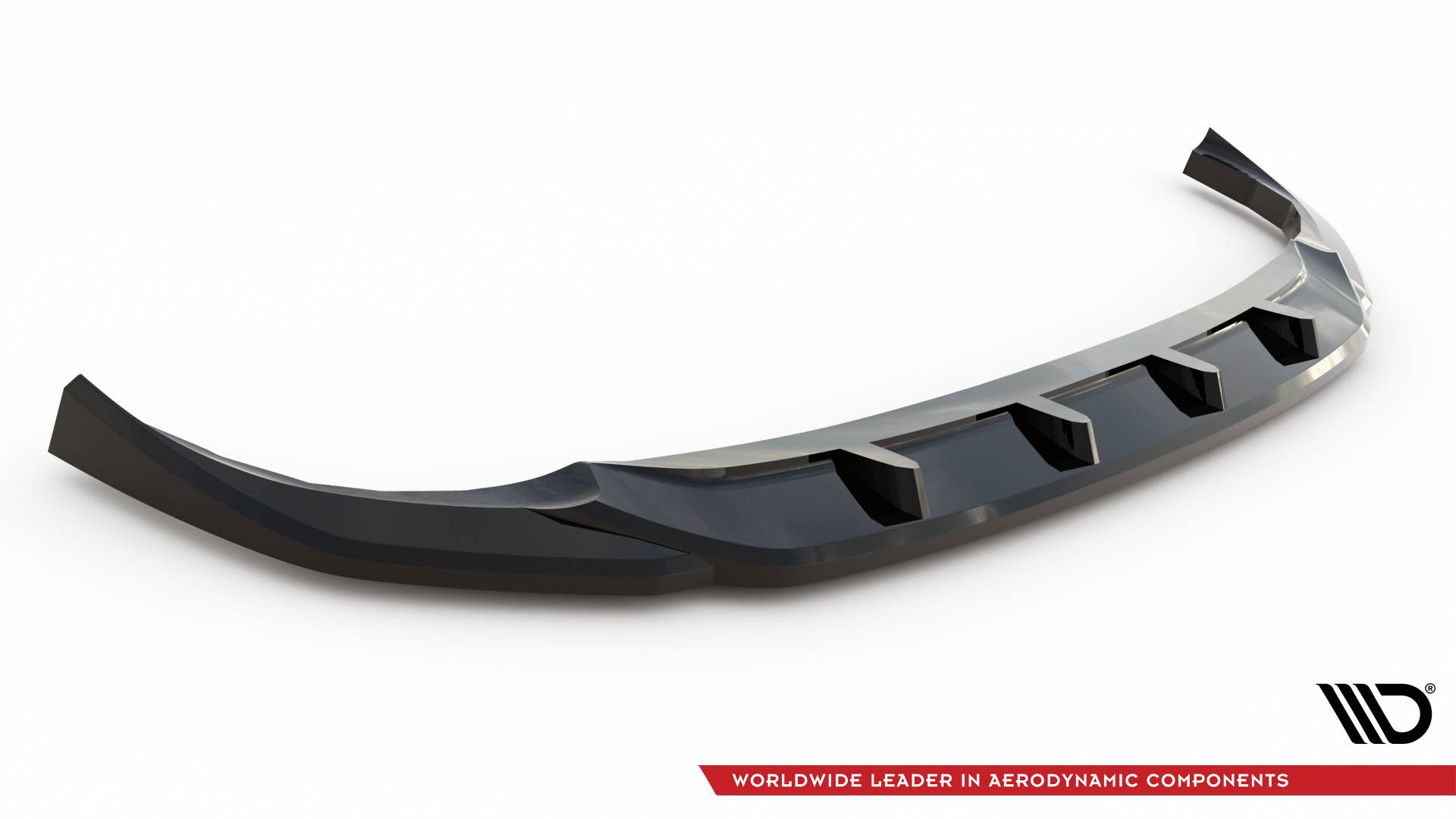 Maxton Design Street+ Spoilerlippe Front Ansatz V.3 passend für BMW 2 Coupe G42 schwarz Hochglanz
