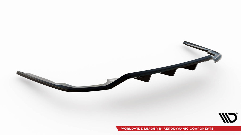Maxton Design Street+ Mittlerer Diffusor RACE passend für Audi A8 S-Line D5 schwarz Hochglanz