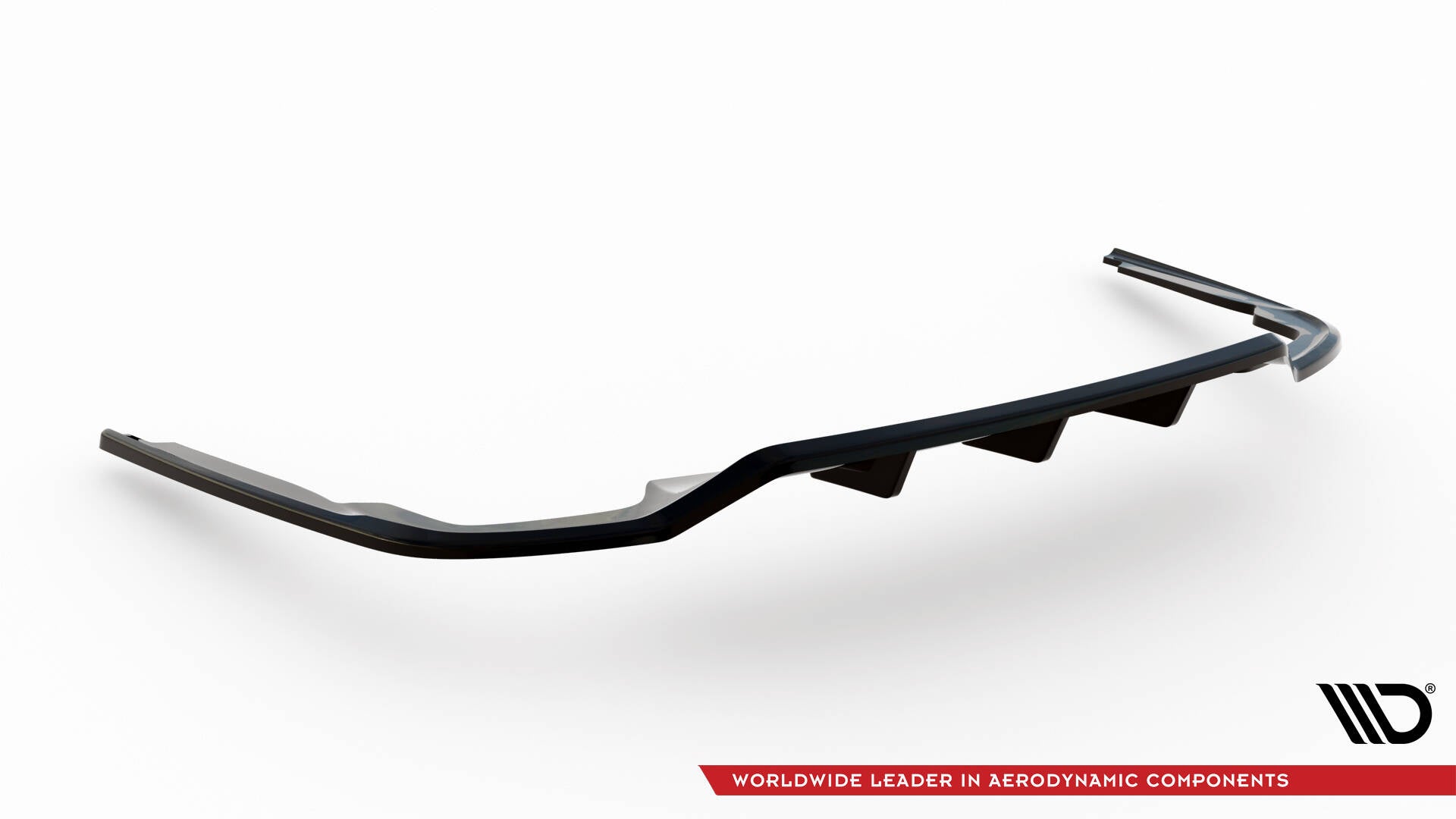 Maxton Design Street+ Mittlerer Diffusor RACE passend für Audi A8 S-Line D5 schwarz Hochglanz