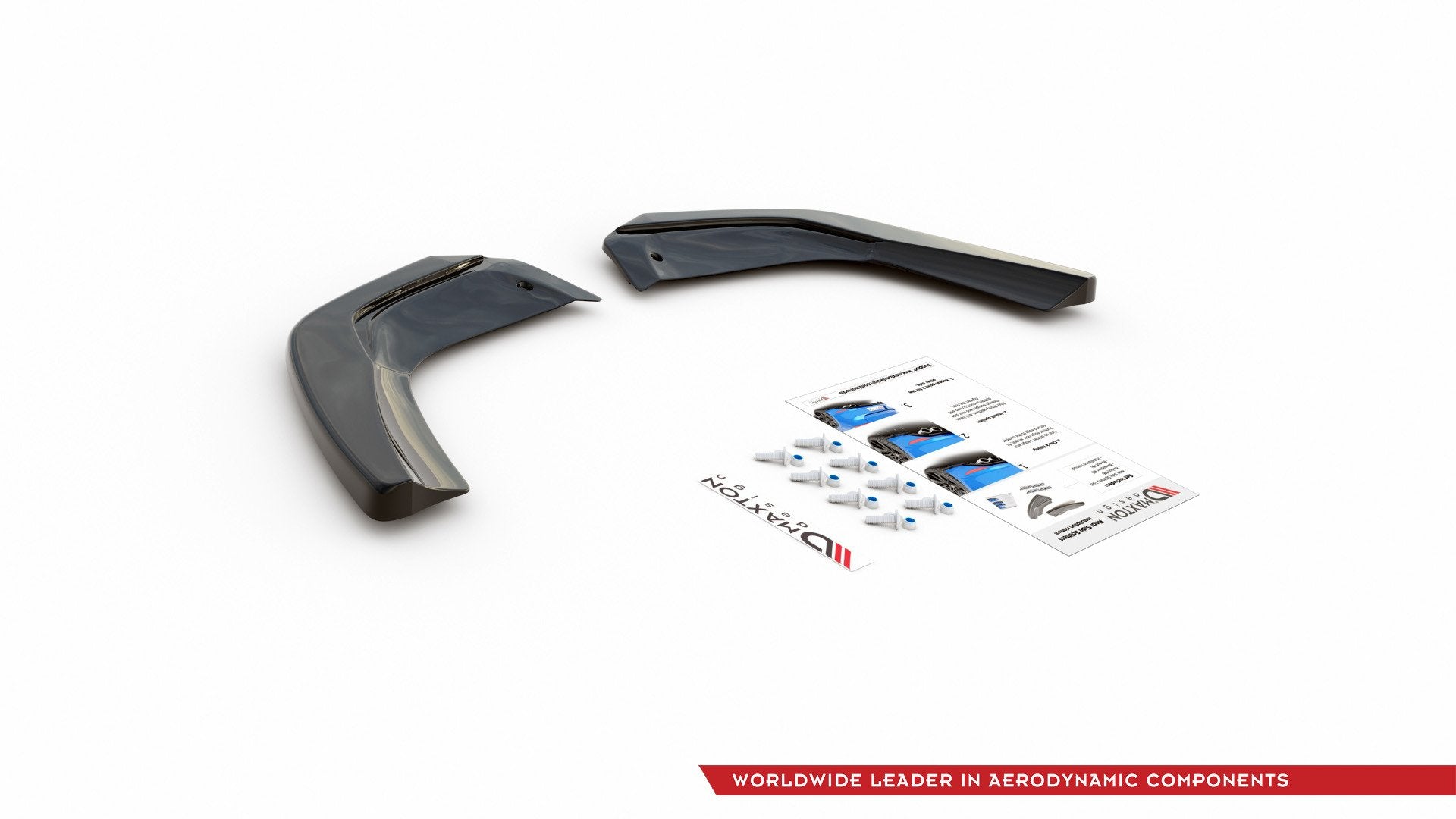 Maxton Design Heck Ansatz Flaps Diffusor passend für Mercedes A35 AMG Aero Hatchback W177 schwarz Hochglanz