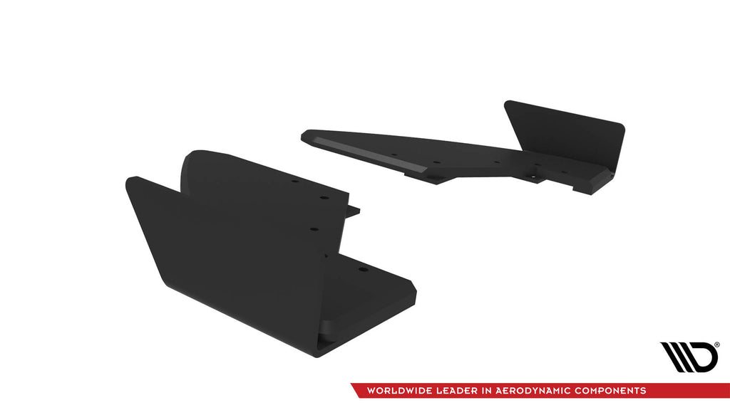 Maxton Design Street Pro Heck Ansatz Flaps Diffusor + Flaps passend für Audi TT S 8S Facelift schwarz Hochglanz