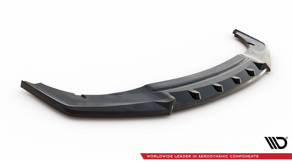 Maxton Design Street+ Spoilerlippe Front Ansatz passend für Honda Civic Sport Mk 10 schwarz Hochglanz
