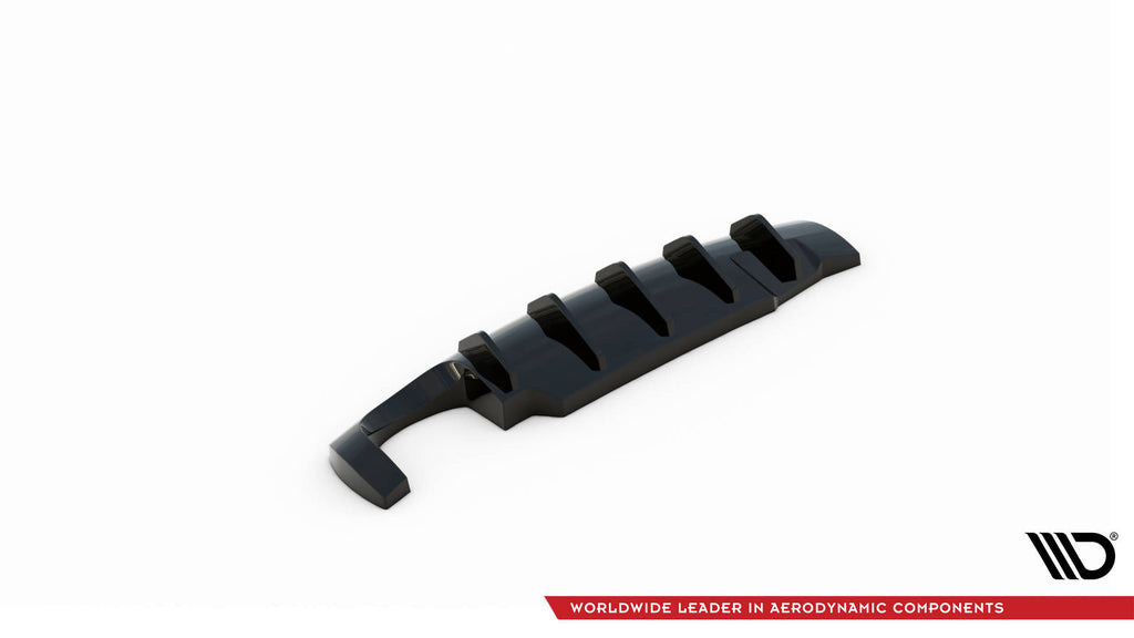 Maxton Design Diffusor Heck Ansatz passend für Seat Ibiza Cupra Mk3 schwarz Hochglanz