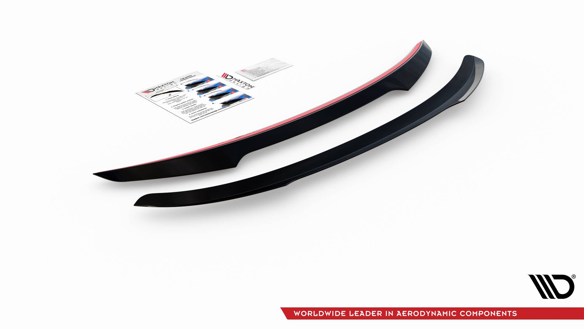 Maxton Design Spoiler CAP passend für Maserati Ghibli Modena Mk3 Facelift schwarz Hochglanz