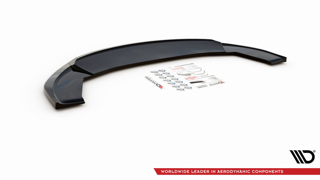 Maxton Design Street+ Spoilerlippe Front Ansatz V.3 passend für Seat Ibiza Cupra Mk3 schwarz Hochglanz