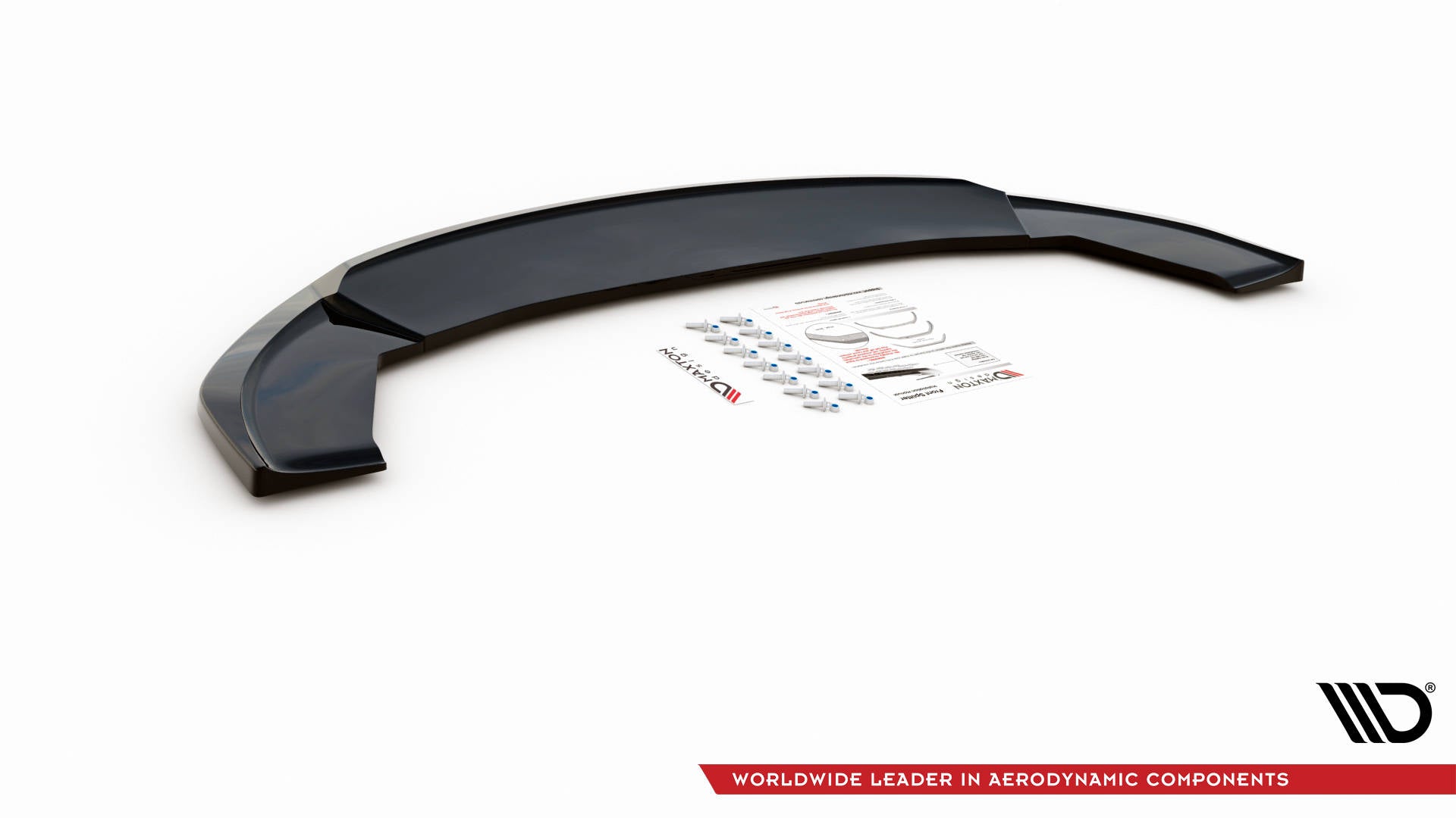 Maxton Design Street+ Spoilerlippe Front Ansatz V.3 passend für Seat Ibiza Cupra Mk3 schwarz Hochglanz