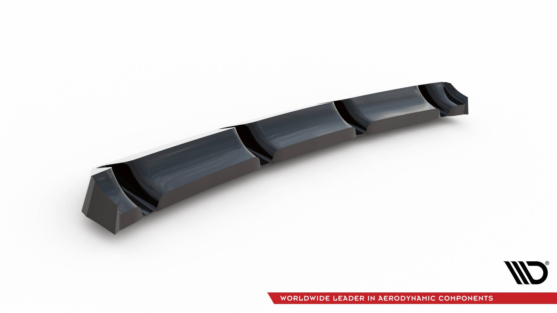 Maxton Design Mittlerer Diffusor Heck Ansatz passend für Hyundai Veloster N Mk2 schwarz Hochglanz