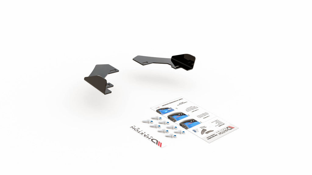 Maxton Design Hintere Seiten Flaps passend für VW Polo GTI Mk6 schwarz Hochglanz