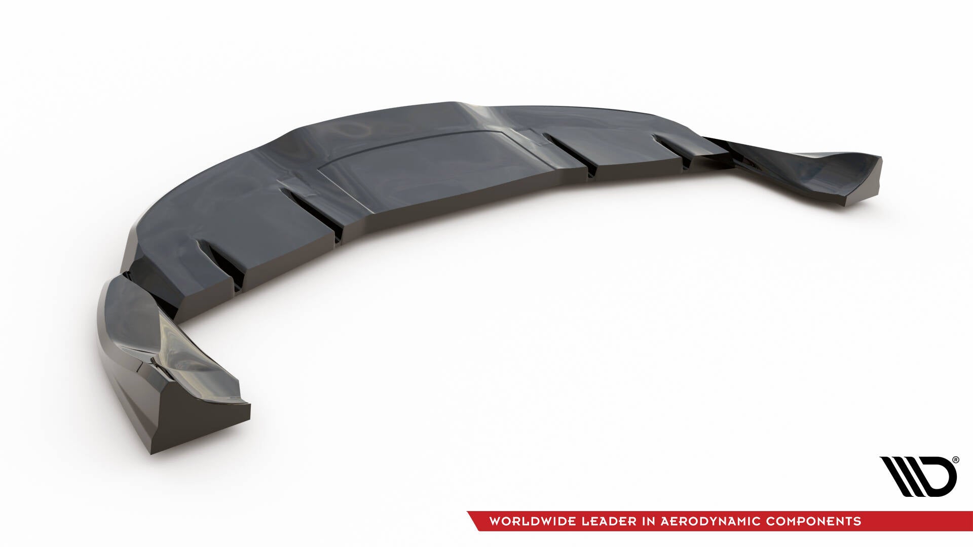 Maxton Design Street+ Mittlerer Diffusor RACE passend für V.1 Tesla Model 3 Project HighlandFacelift schwarz Hochglanz