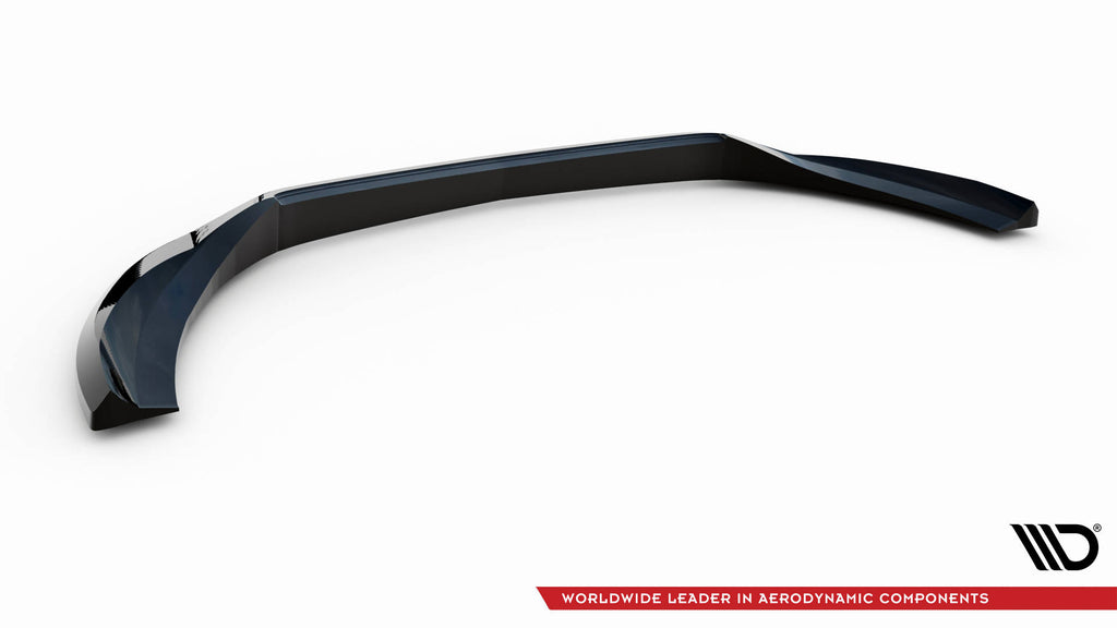 Maxton Design Street+ Spoilerlippe Front Ansatz V.2 passend für Mercedes-Benz S W222 schwarz Hochglanz