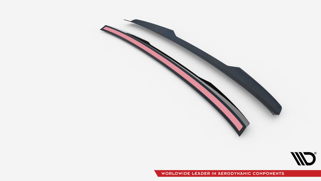 Maxton Design Spoiler CAP V.2 passend für BMW 3er Coupe E46 schwarz Hochglanz