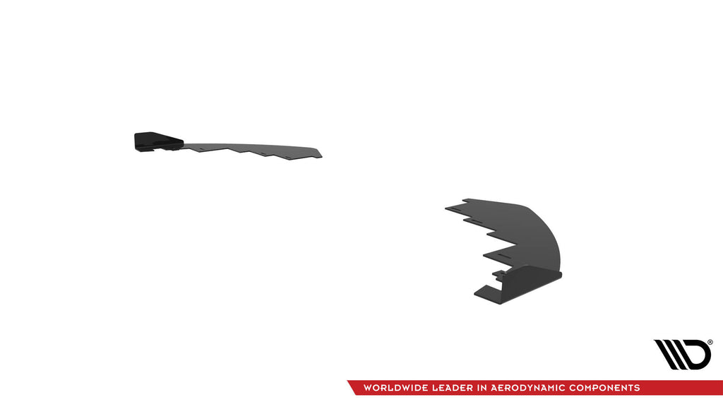 Maxton Design Front Stoßstange Flaps passend für Toyota GR86 Mk1 schwarz Hochglanz