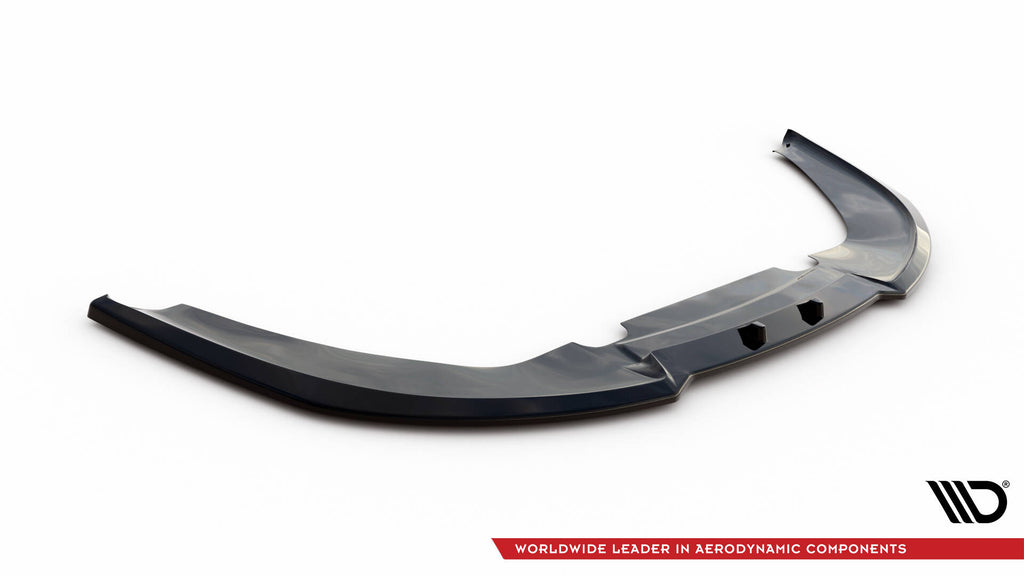 Maxton Design Street+ Spoilerlippe Front Ansatz V.2 passend für Audi RS4 B7 schwarz Hochglanz