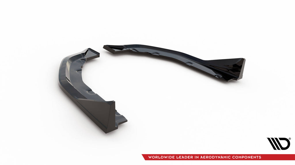 Maxton Design Heck Ansatz Flaps Diffusor V.3 passend für CSL Look BMW M3 Limousine / Touring G80 / G81 schwarz Hochglanz