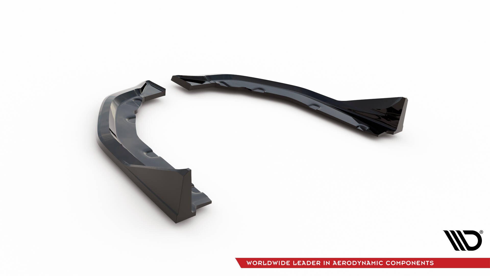 Maxton Design Heck Ansatz Flaps Diffusor V.3 passend für CSL Look BMW M3 Limousine / Touring G80 / G81 schwarz Hochglanz