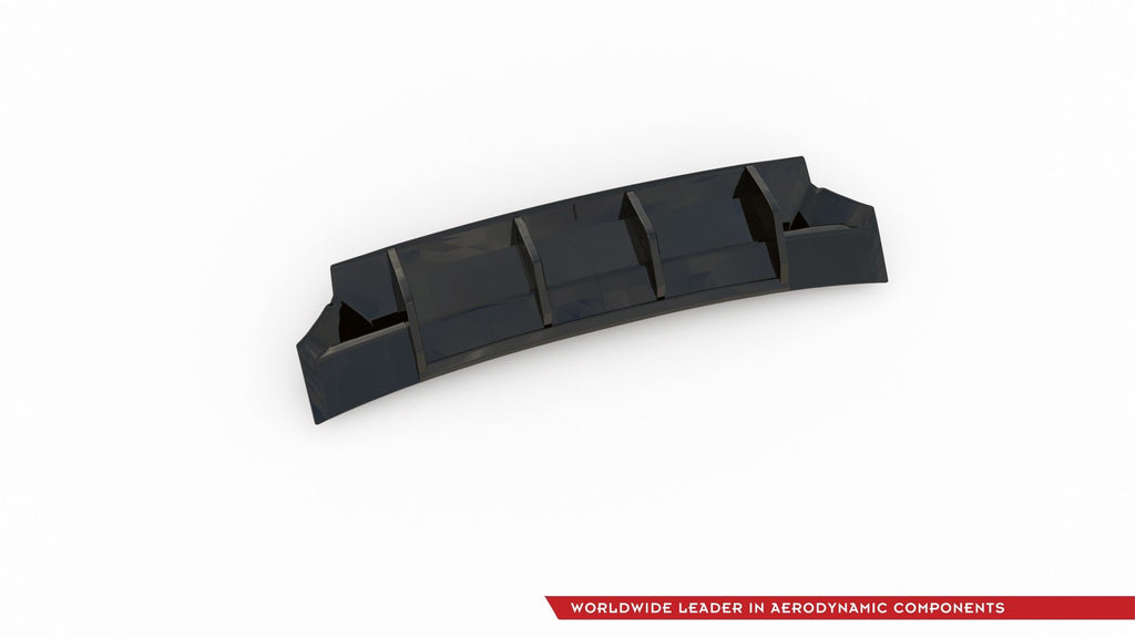 Maxton Design Diffusor Heck Ansatz passend für Skoda Kodiaq Sportline Mk1 / Mk1 Facelift schwarz Hochglanz