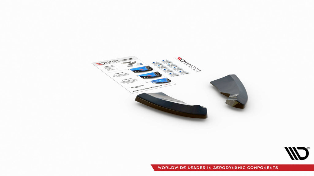 Maxton Design Heck Ansatz Flaps Diffusor V.1 passend für Opel Astra GTC OPC-Line J schwarz Hochglanz