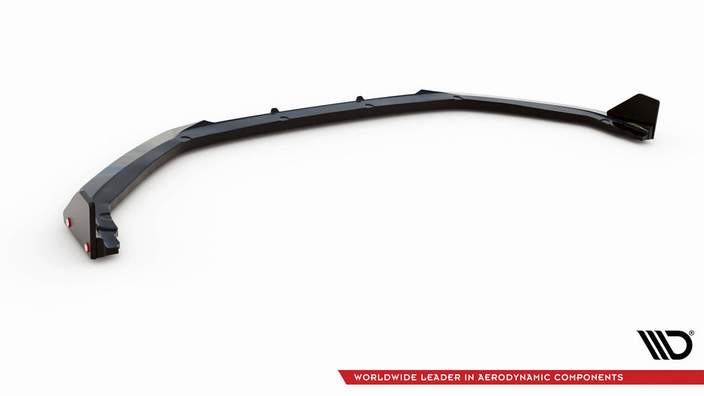 Maxton Design Street+ Spoilerlippe Front Ansatz V.1 + Flaps passend für Peugeot 208 GT Mk2