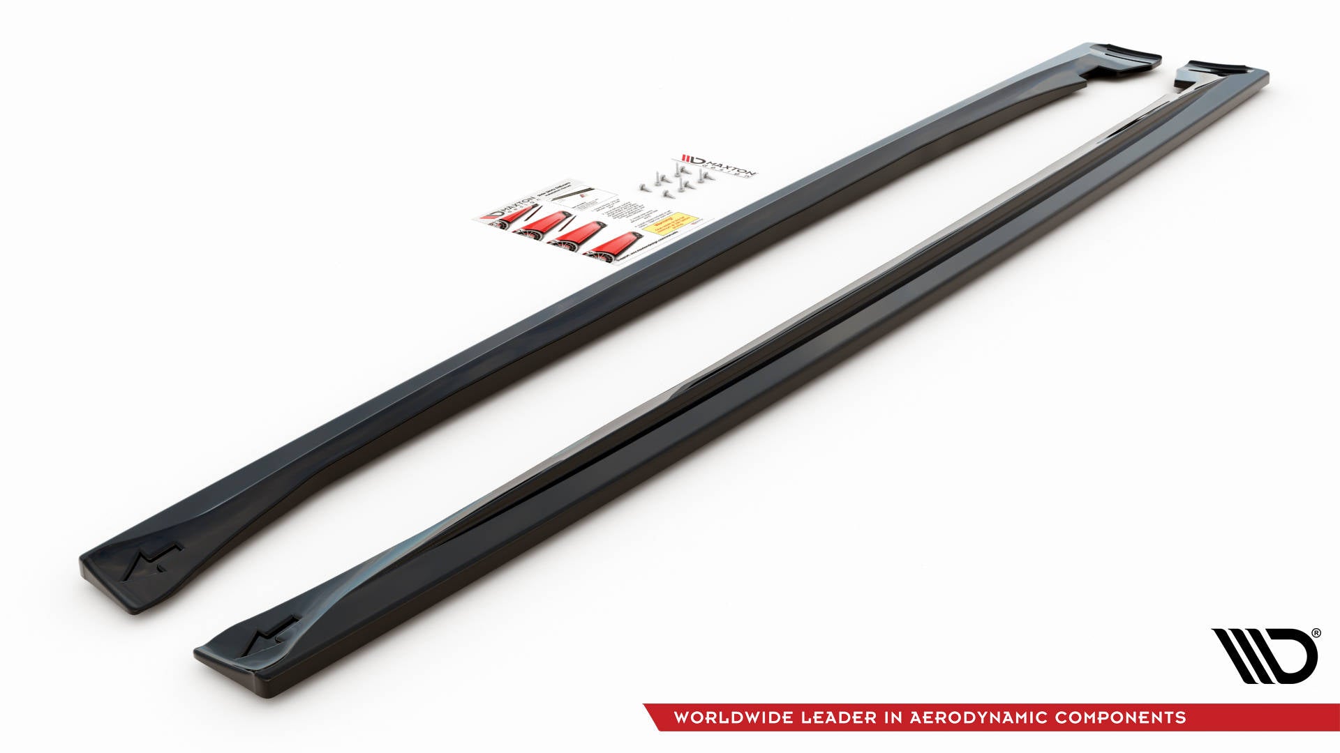 Maxton Design Street+ Seitenschweller Leisten passend für Dodge Durango RT Mk3 schwarz Hochglanz