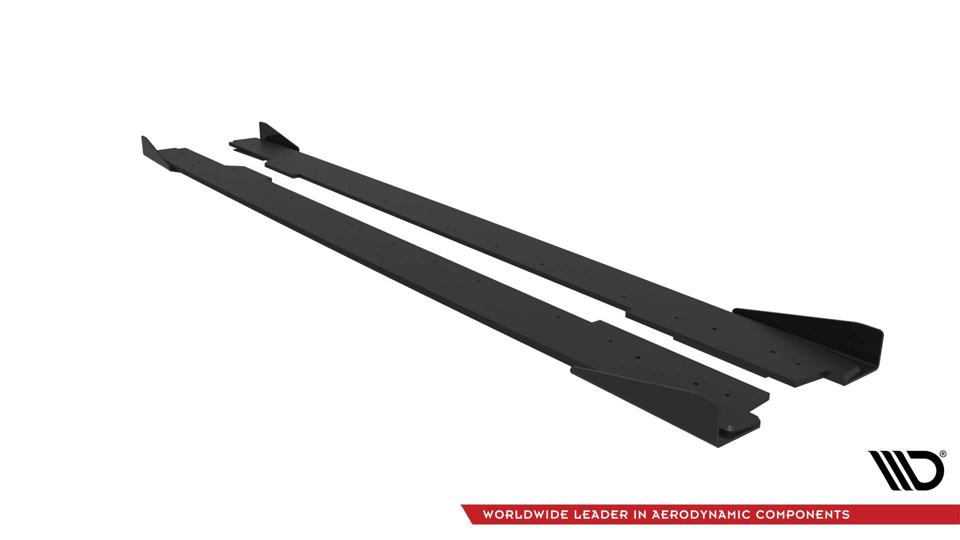 Maxton Design Street Pro Street+ Seitenschweller Leisten + Flaps passend für Audi A5 / A5 S-Line / S5 Coupe / Cabrio 8T / 8T Facelift schwarz Hochglanz