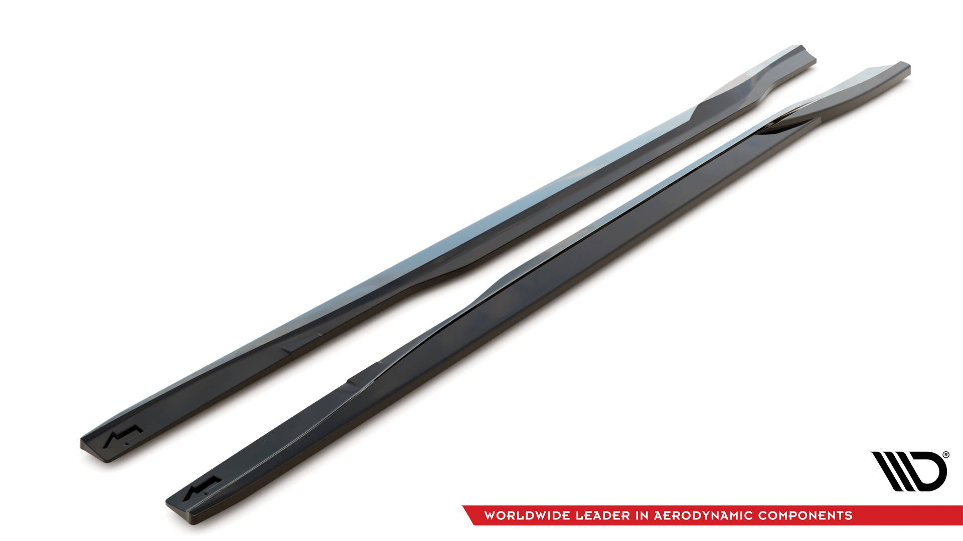 Maxton Design Street+ Seitenschweller Leisten passend für Ford Mustang Mach-E Mk1 schwarz Hochglanz