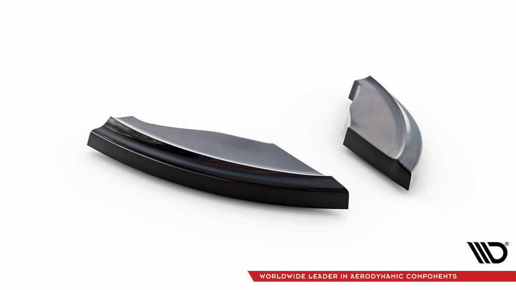 Maxton Design Heck Ansatz Flaps Diffusor passend für VW GOLF 6 GTI 35TH schwarz Hochglanz