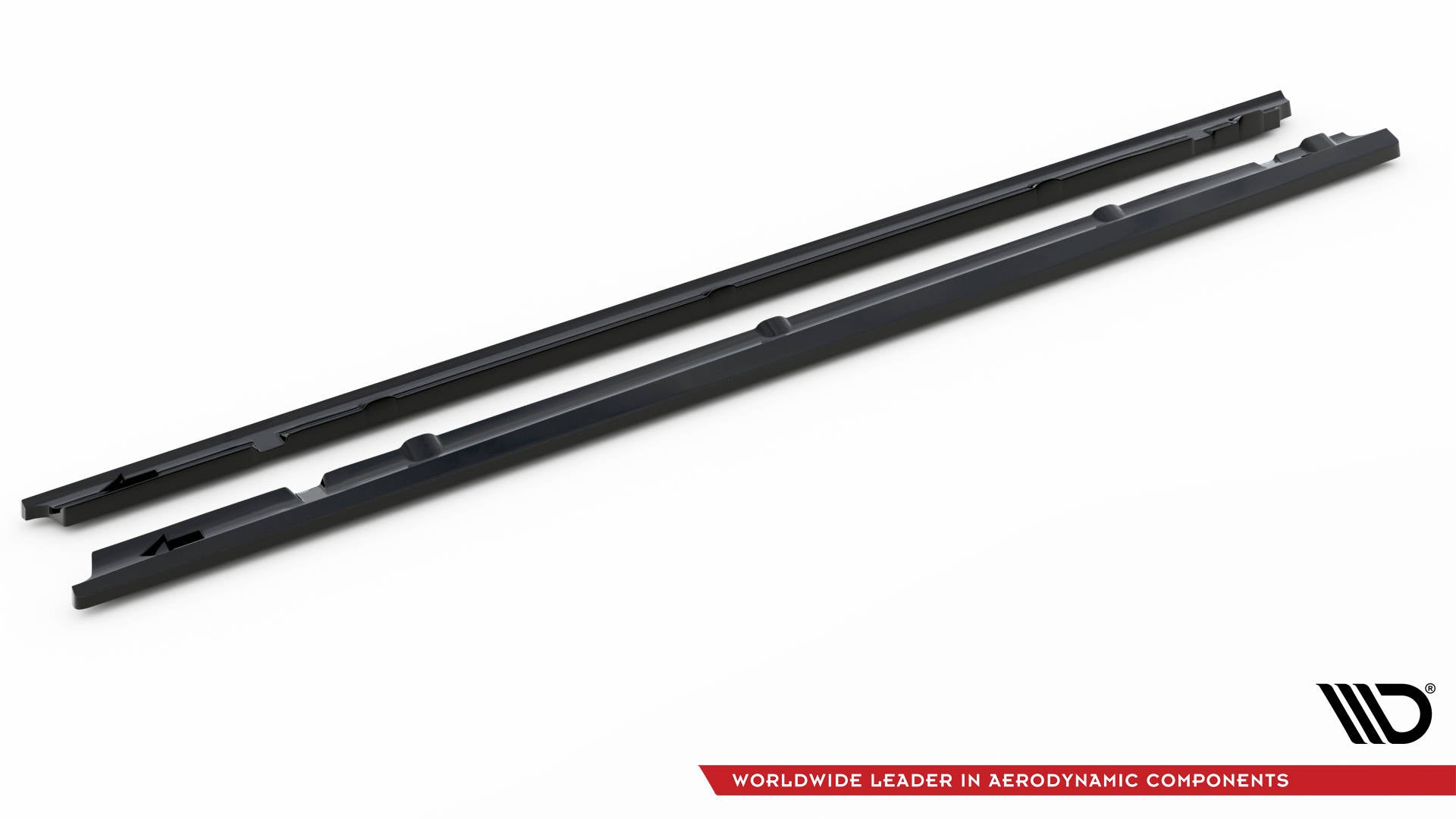 Maxton Design Street+ Seitenschweller Leisten passend für Mercedes-Benz C Coupe AMG-Line C205 Facelift schwarz Hochglanz