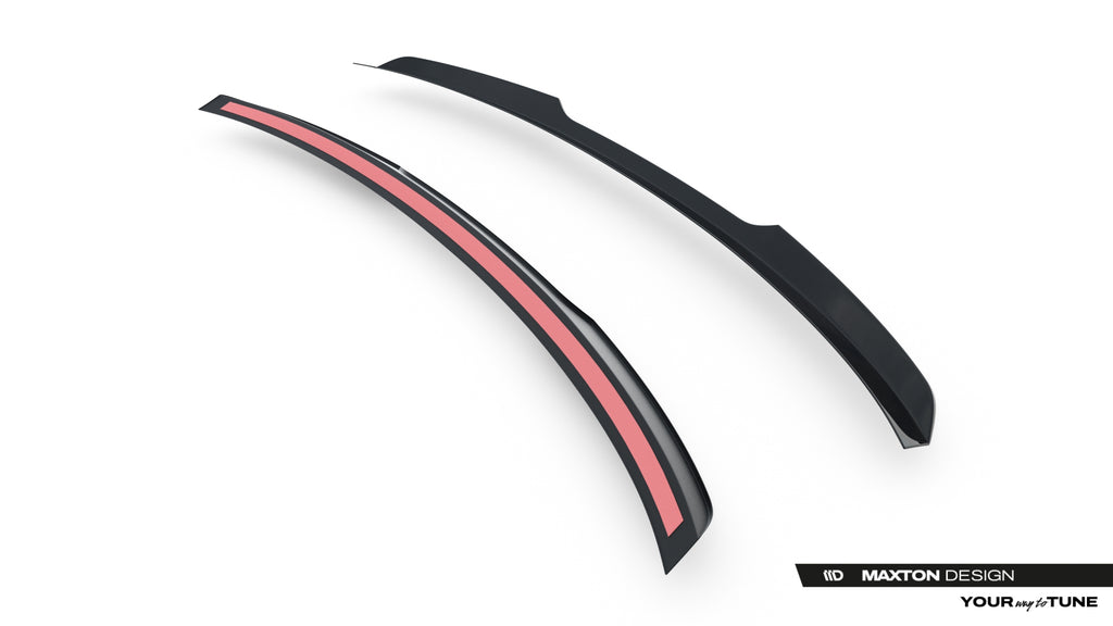 Maxton Design Niedriger Spoiler CAP passend für Omoda 9 Mk1 schwarz Hochglanz