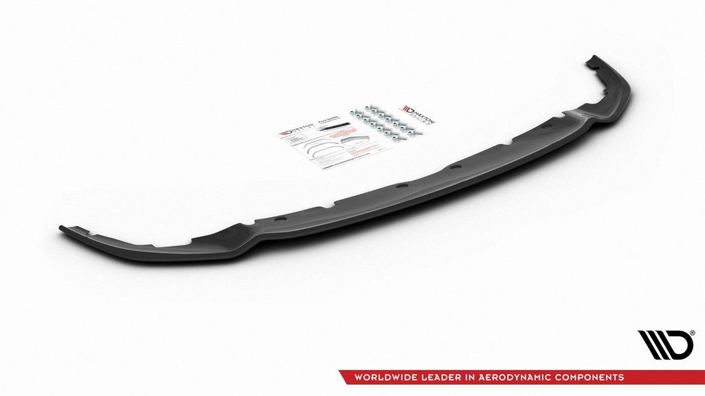 Maxton Design Street+ Spoilerlippe Front Ansatz V.4 passend für BMW 1er M-Paket/ M135i / 128ti F40 schwarz Hochglanz
