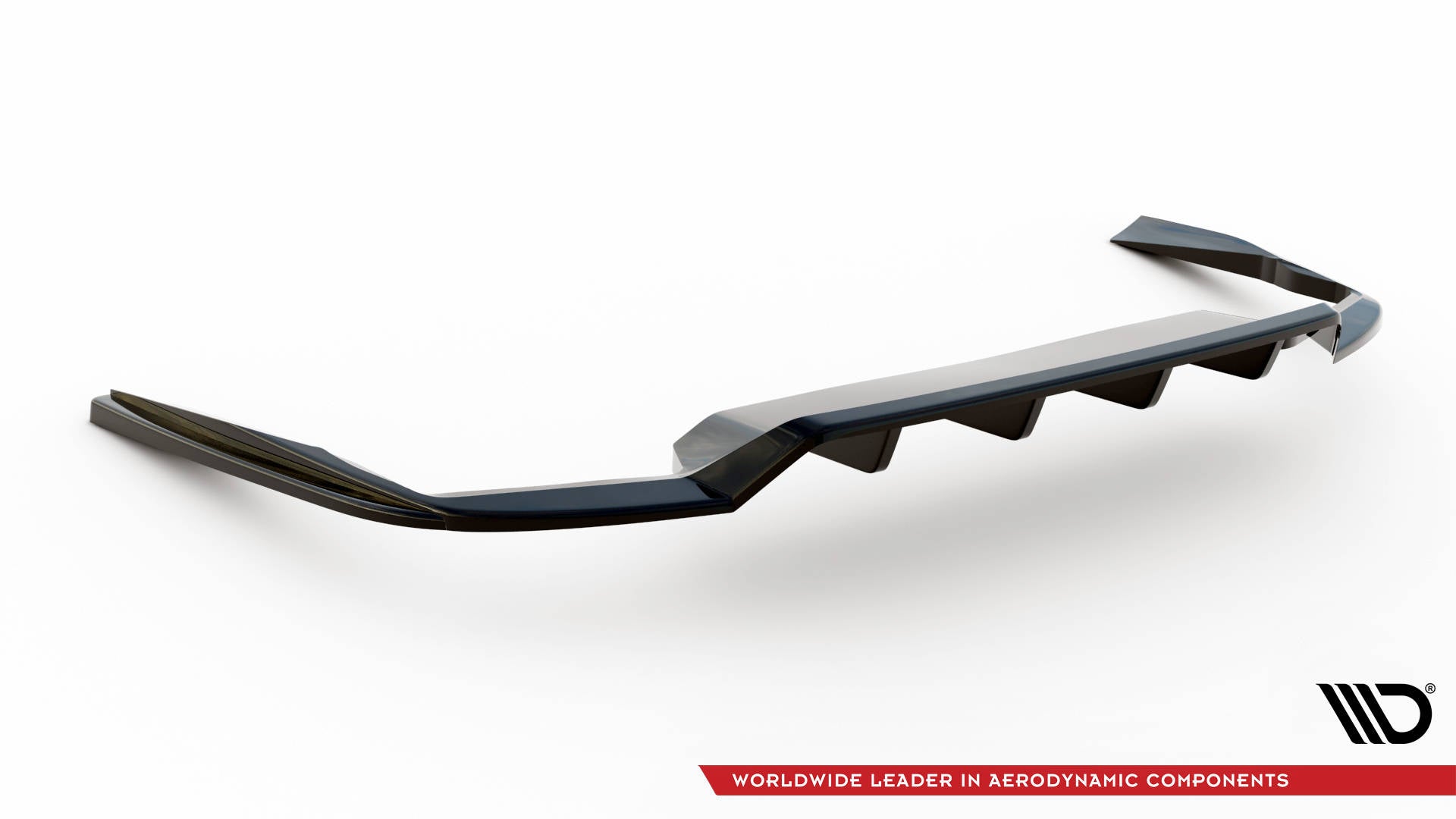 Maxton Design Street+ Mittlerer Diffusor RACE passend für Volvo V90 / S90 R-Design Mk2 schwarz Hochglanz