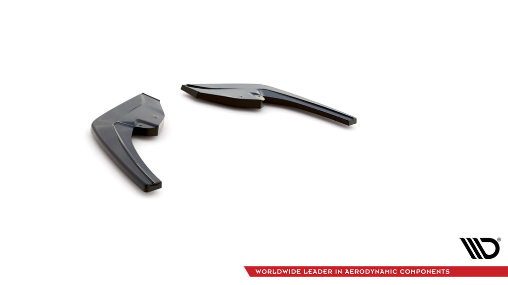 Maxton Design Heck Ansatz Flaps Diffusor passend für BMW 1er F20 Facelift M-power schwarz Hochglanz