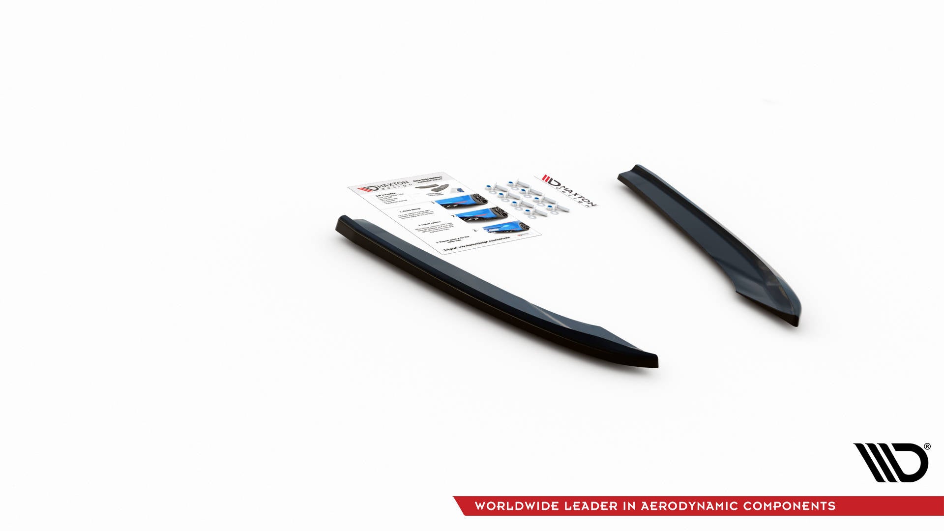 Maxton Design Heck Ansatz Flaps Diffusor V.1 passend für Cupra Leon ST Mk1 Facelift schwarz Hochglanz