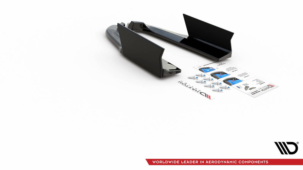 Maxton Design Heck Ansatz Flaps Diffusor V.1 + Flaps passend für Ford Mustang GT Mk6 Facelift