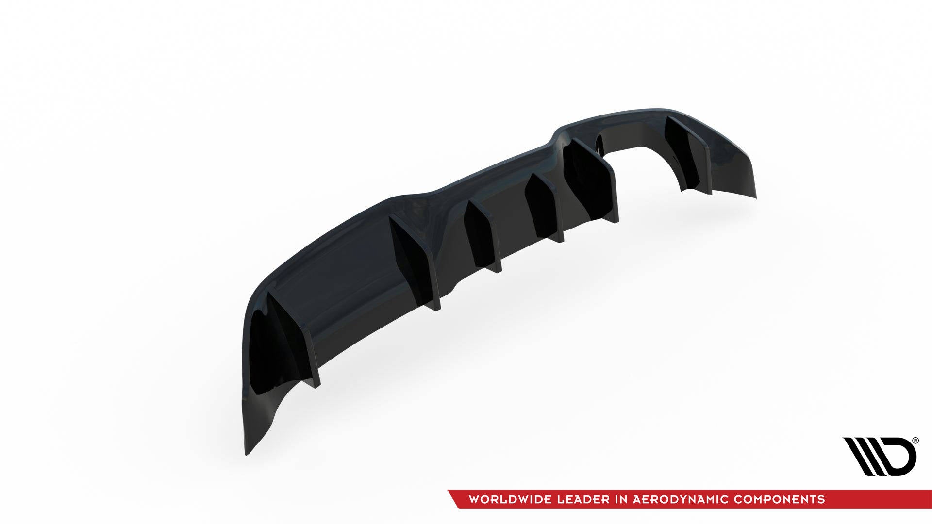 Maxton Design Diffusor Heck Ansatz passend für Ford Fiesta ST (5-Türige version) Mk7 Facelift schwarz Hochglanz