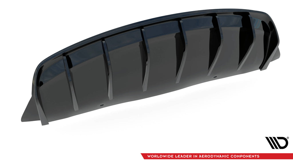 Maxton Design Diffusor Heck Ansatz V.2 passend für Tesla Model 3 schwarz Hochglanz