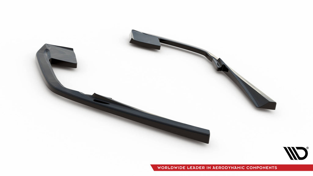 Maxton Design Heck Ansatz Flaps Diffusor passend für Volvo S60/V60 R-Design Mk3 schwarz Hochglanz