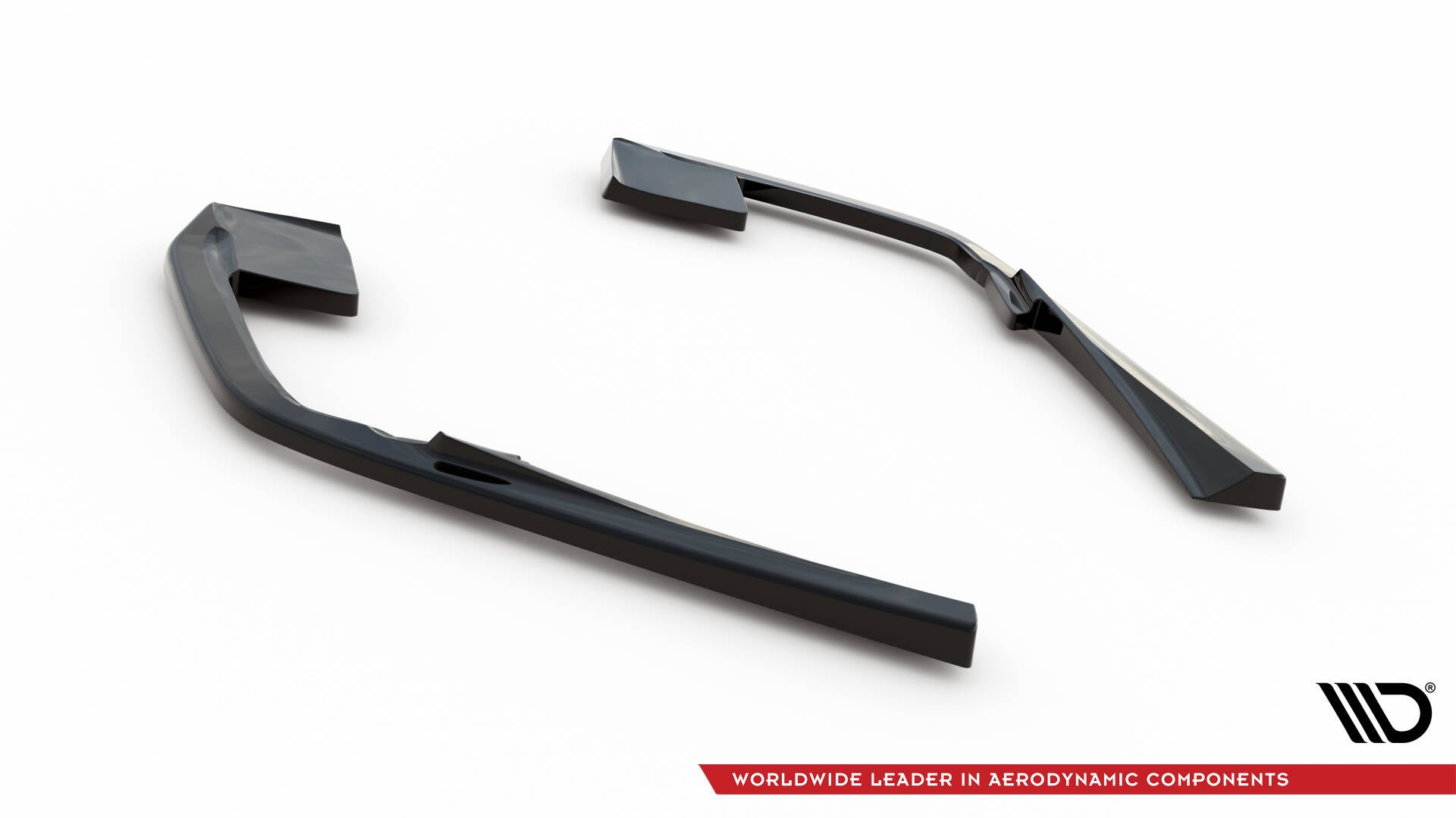 Maxton Design Heck Ansatz Flaps Diffusor passend für Volvo S60/V60 R-Design Mk3 schwarz Hochglanz
