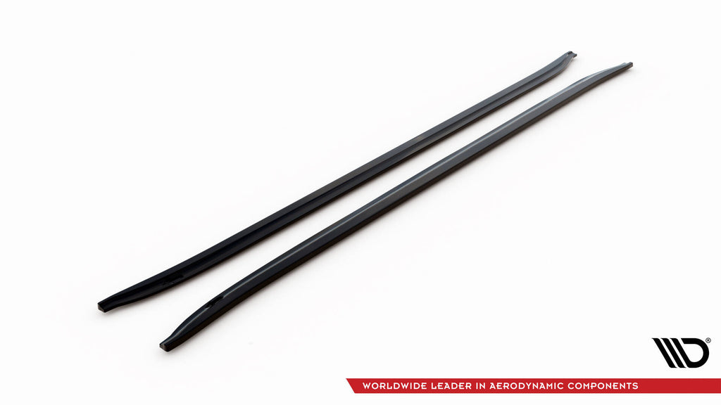 Maxton Design Street+ Seitenschweller Leisten passend für BMW 7 Long F02 schwarz Hochglanz