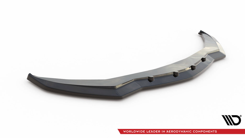 Maxton Design Street+ Spoilerlippe Front Ansatz V.1 passend für Alfa Romeo Giulia Sport schwarz Hochglanz
