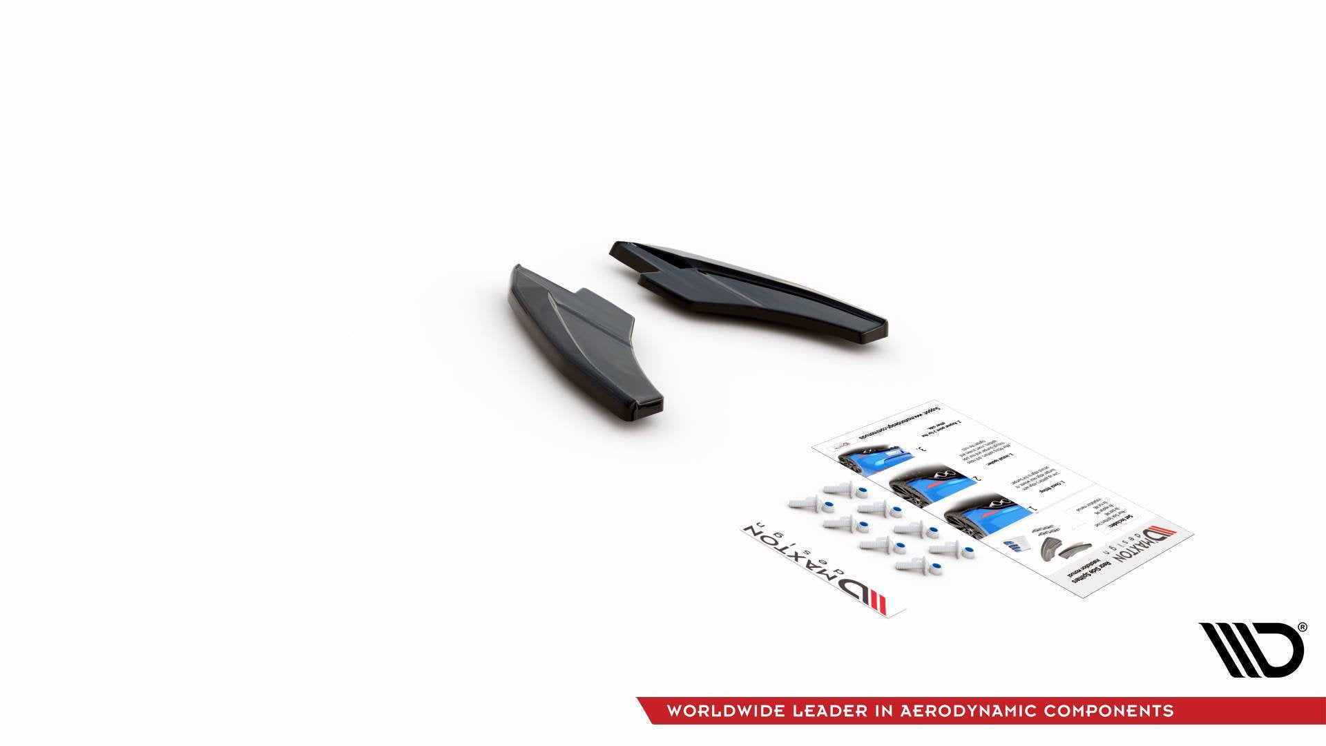 Maxton Design Heck Ansatz Flaps Diffusor V.2 für Audi S3 Sportback 8Y Carbon Look