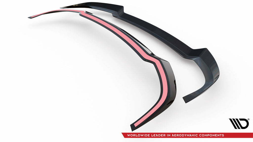 Maxton Design Spoiler CAP passend für Porsche 911 Carrera Aero 992 schwarz Hochglanz