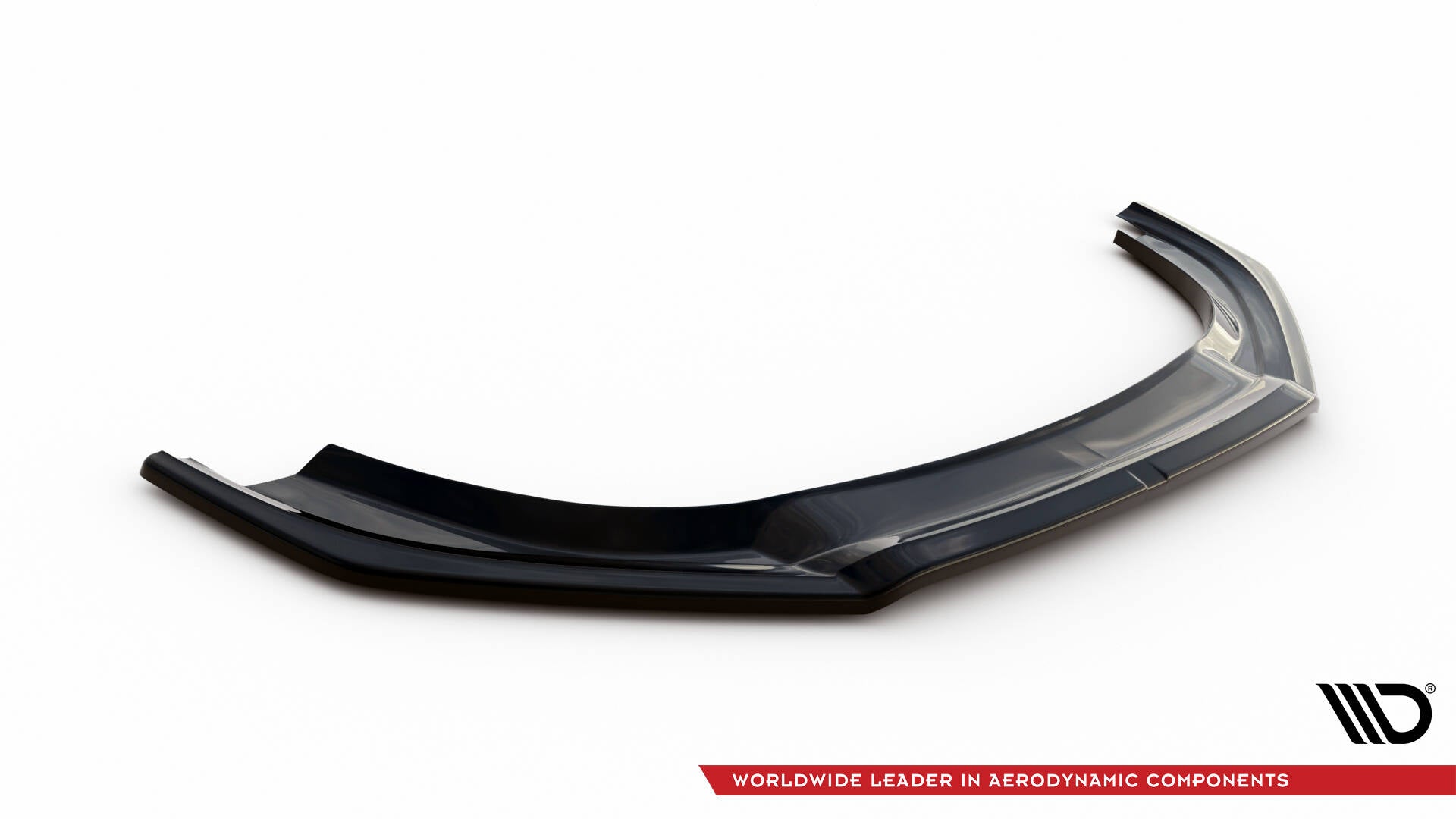 Maxton Design Street+ Spoilerlippe Front Ansatz V.2 passend für VW Golf R Mk6 schwarz Hochglanz