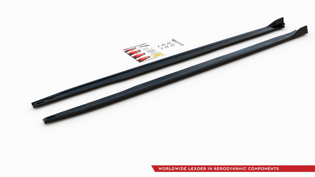 Maxton Design Street+ Seitenschweller Leisten passend für Toyota Corolla XII Touring Sports schwarz Hochglanz