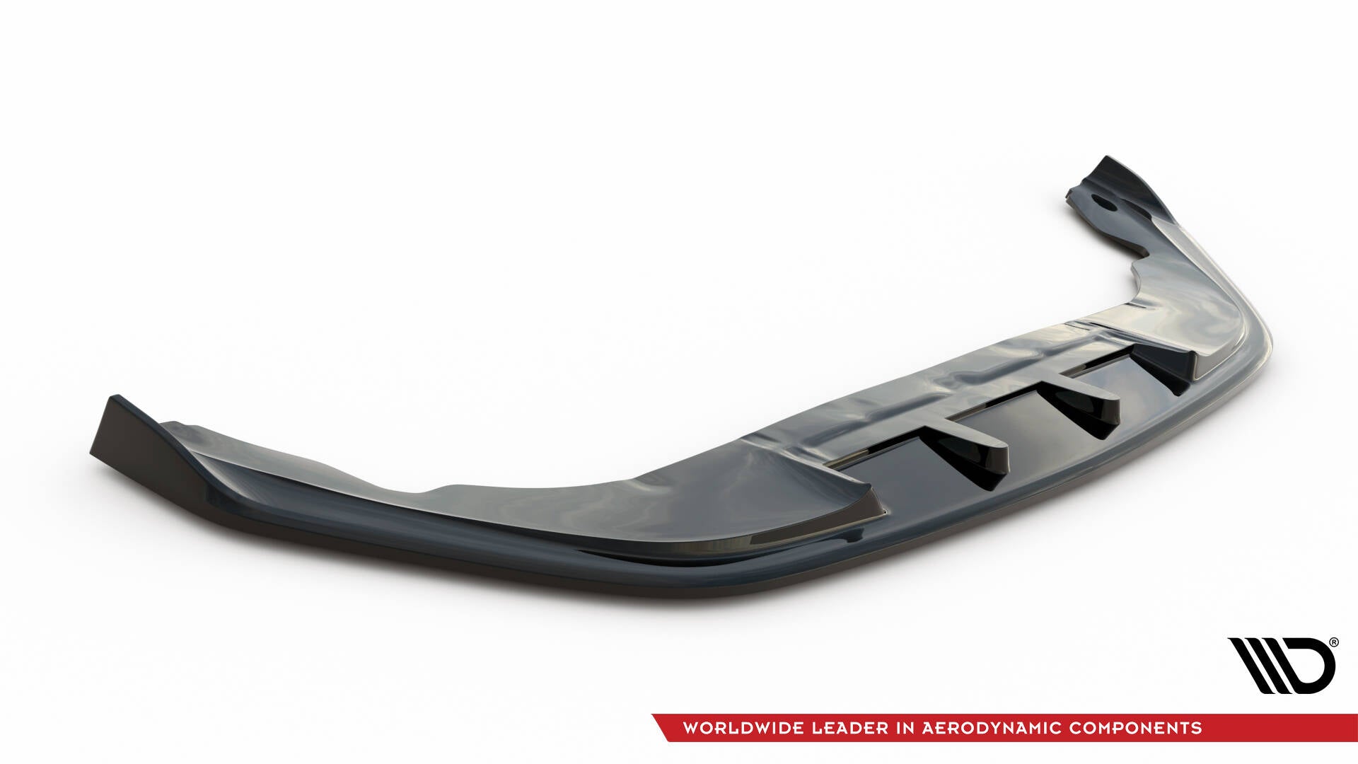Maxton Design Street+ Spoilerlippe Front Ansatz V.1 passend für Maserati Granturismo Mk1 Facelift schwarz Hochglanz