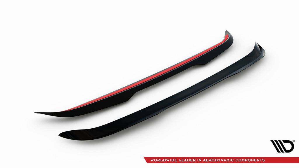 Maxton Design Spoiler CAP passend für Ford Kuga ST-Line Mk2 schwarz Hochglanz