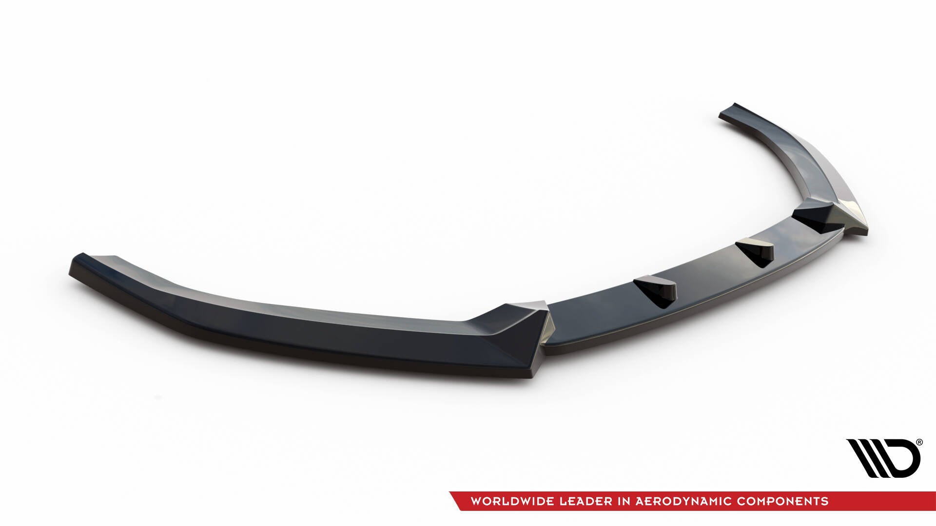 Maxton Design Street+ Spoilerlippe Front Ansatz V.1 passend für Audi A3 Sportback 8V Facelift schwarz Hochglanz