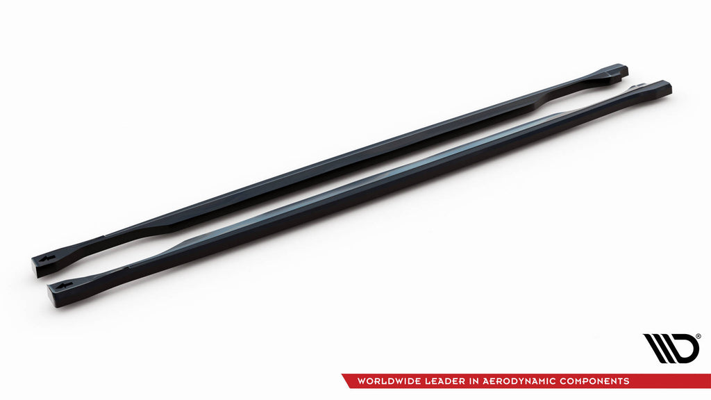 Maxton Design Street+ Seitenschweller Leisten passend für Land Rover Discovery HSE Mk5 schwarz Hochglanz